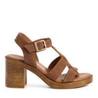 Tamaris women's brown sandal with velcro