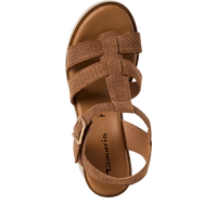 Tamaris women's brown sandal with velcro