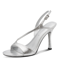 Tamaris women's silver shoe with buckle