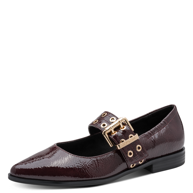 Marco Tozzi Womens Shoe 2-22128-45 Bordeaux Patent