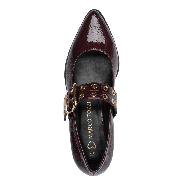 Marco Tozzi Womens Shoe 2-22128-45 Bordeaux Patent