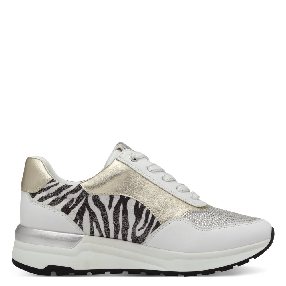 Marco Tozzi Womens Trainer 2-23742-44 White Combi