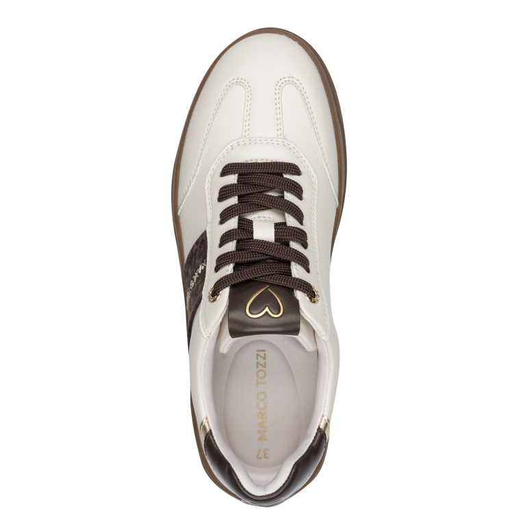 Marco Tozzi Womens Trainer 2-23775-46 Cream/Leo