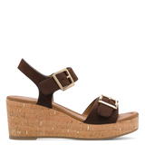 Marco Tozzi Womens Wedge Sandal 28389 Choco