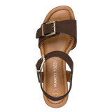Marco Tozzi Womens Wedge Sandal 28389 Choco