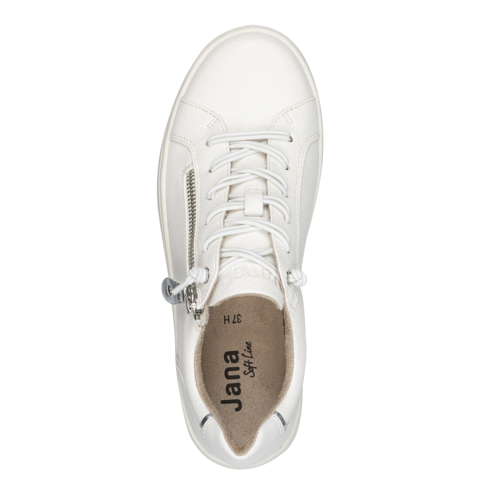 Jana Womens Trainer 8-23660-42 White/Silver