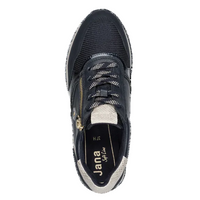 Jana women's navy lace-up trainer