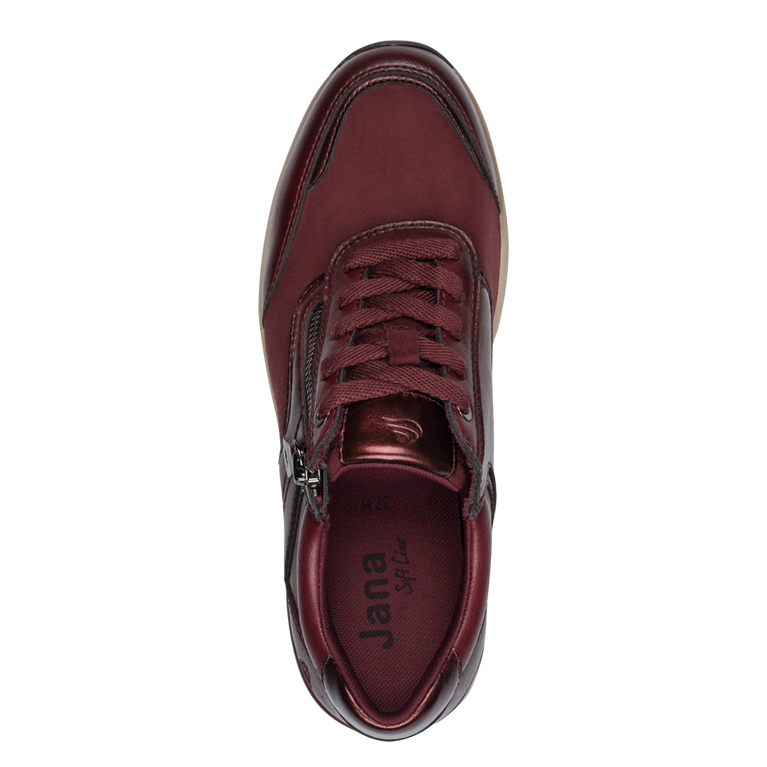 Jana Womens Trainer 23790 Bordeaux