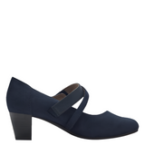 Jana women's navy shoe with velcro