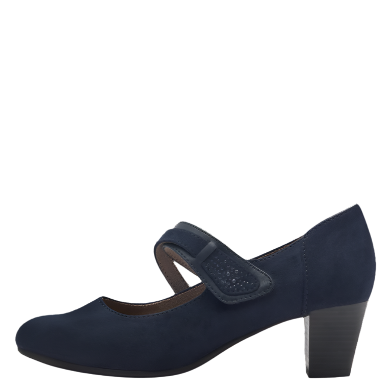 Jana women's navy shoe with velcro