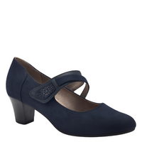 Jana women's navy shoe with velcro
