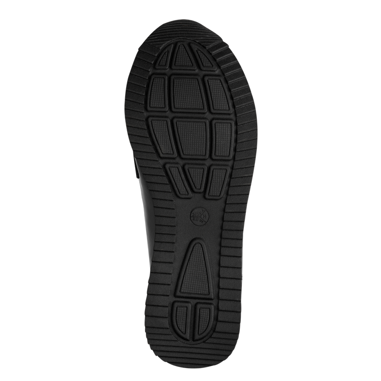 Jana women's black patent slip-on shoe