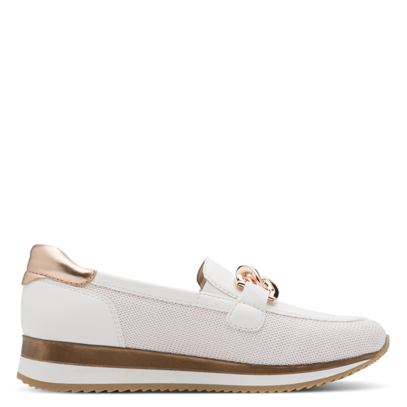 Jana Womens Shoe 8-24766-42 White/Rose Gold