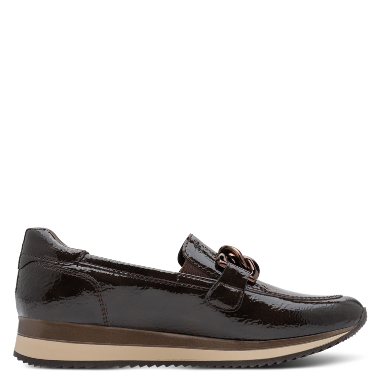 Jana Womens Shoe 24766 Mocca Patent