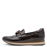 Jana Womens Shoe 24766 Mocca Patent