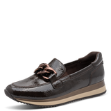 Jana Womens Shoe 24766 Mocca Patent