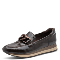 Jana Womens Shoe 24766 Mocca Patent