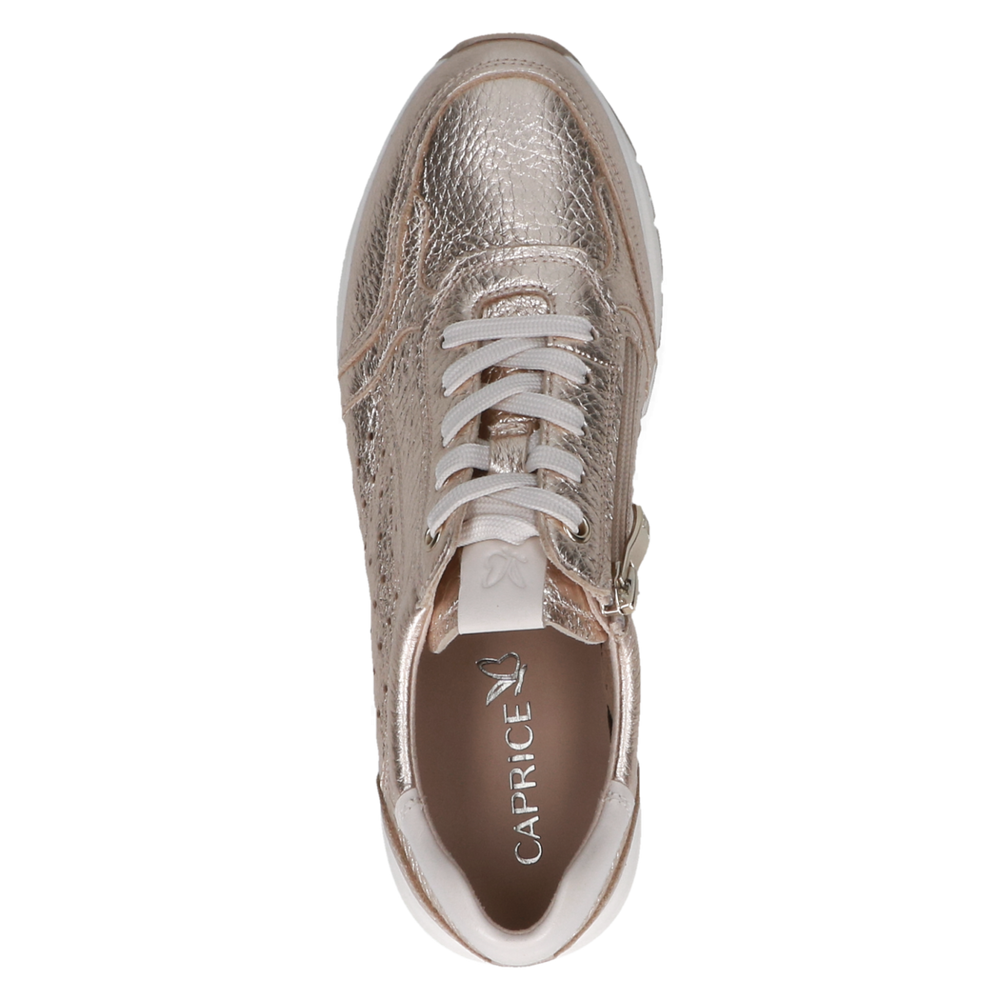 Caprice Womens Trainer 9-23755-4 Light Gold Deer