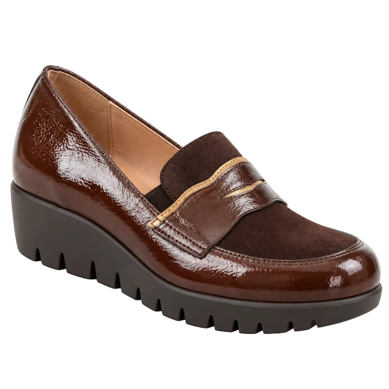 Wonders Coffee Leather Loafers