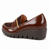 Wonders Coffee Leather Loafers