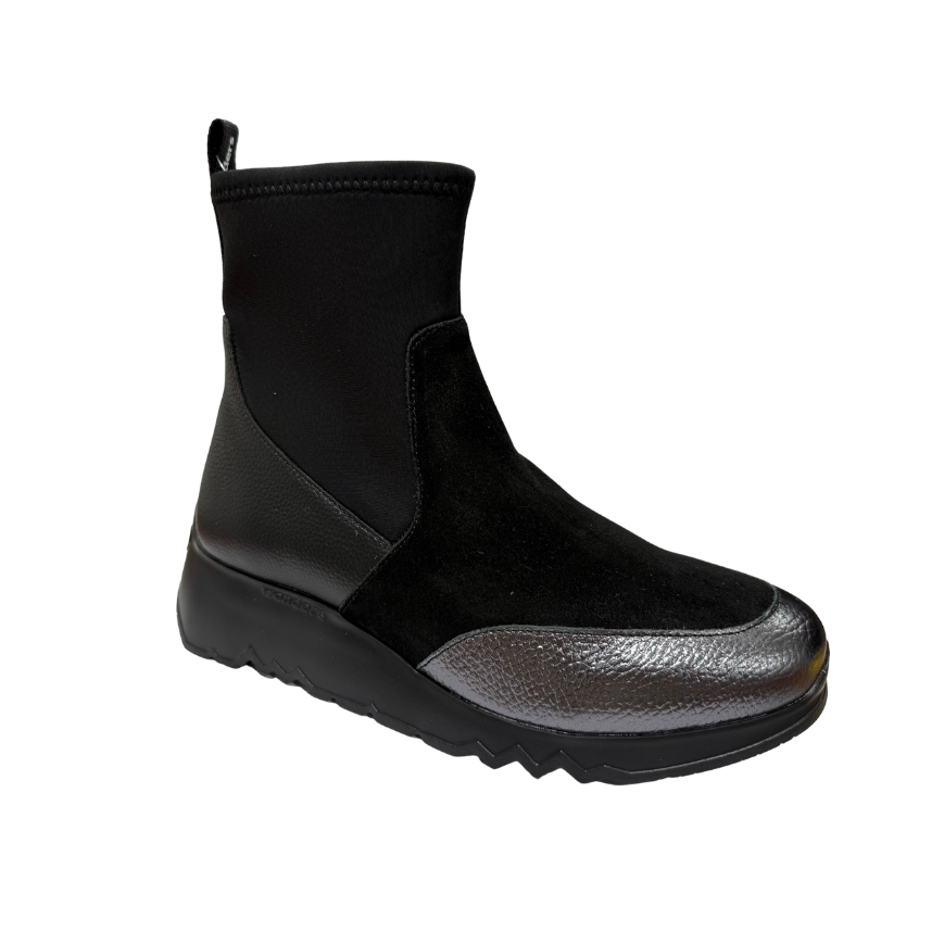 Wonders women's boot e-6782 plomo/black