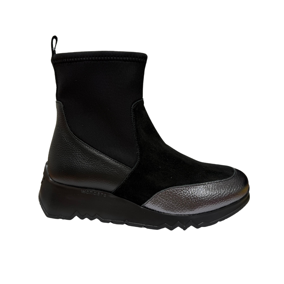 Wonders women's boot e-6782 plomo/black