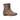 XTI girls' taupe suede-look ankle boots with metallic star studs