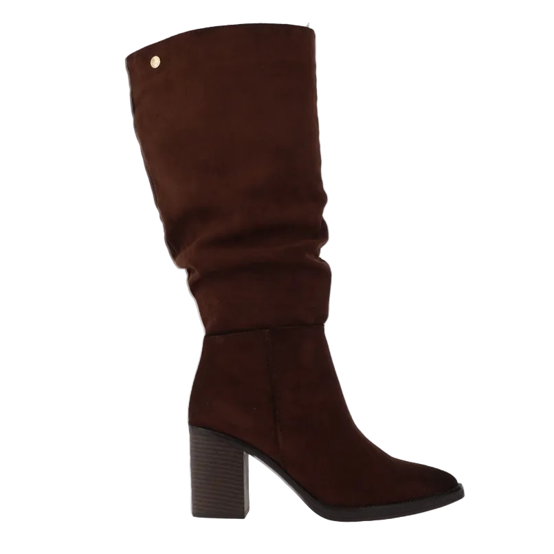 XTI women's marron brown long leg boot