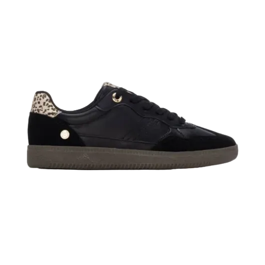 XTI women's black panelled trainers
