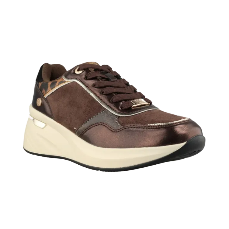 XTI women's marron brown fashion trainer