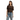 YAYA Womens Top Open-Knit Ajour Pattern Tie Details Delicioso Brown