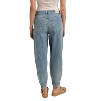 YAYA Womens Jean Loose Fit Mid Blue Denim