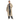 Yaya women's cashmere grey long faux suede coat with detachable collar