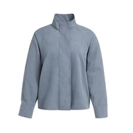 YAYA Womens Blouse High Neck Arctic Seal Grey