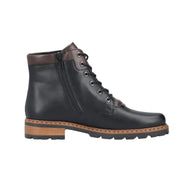 Rieker women's black lace-up ankle boot