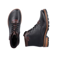 Rieker women's black lace-up ankle boot