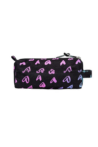 Hype Scribble Heart Pink Crest Pencil Case