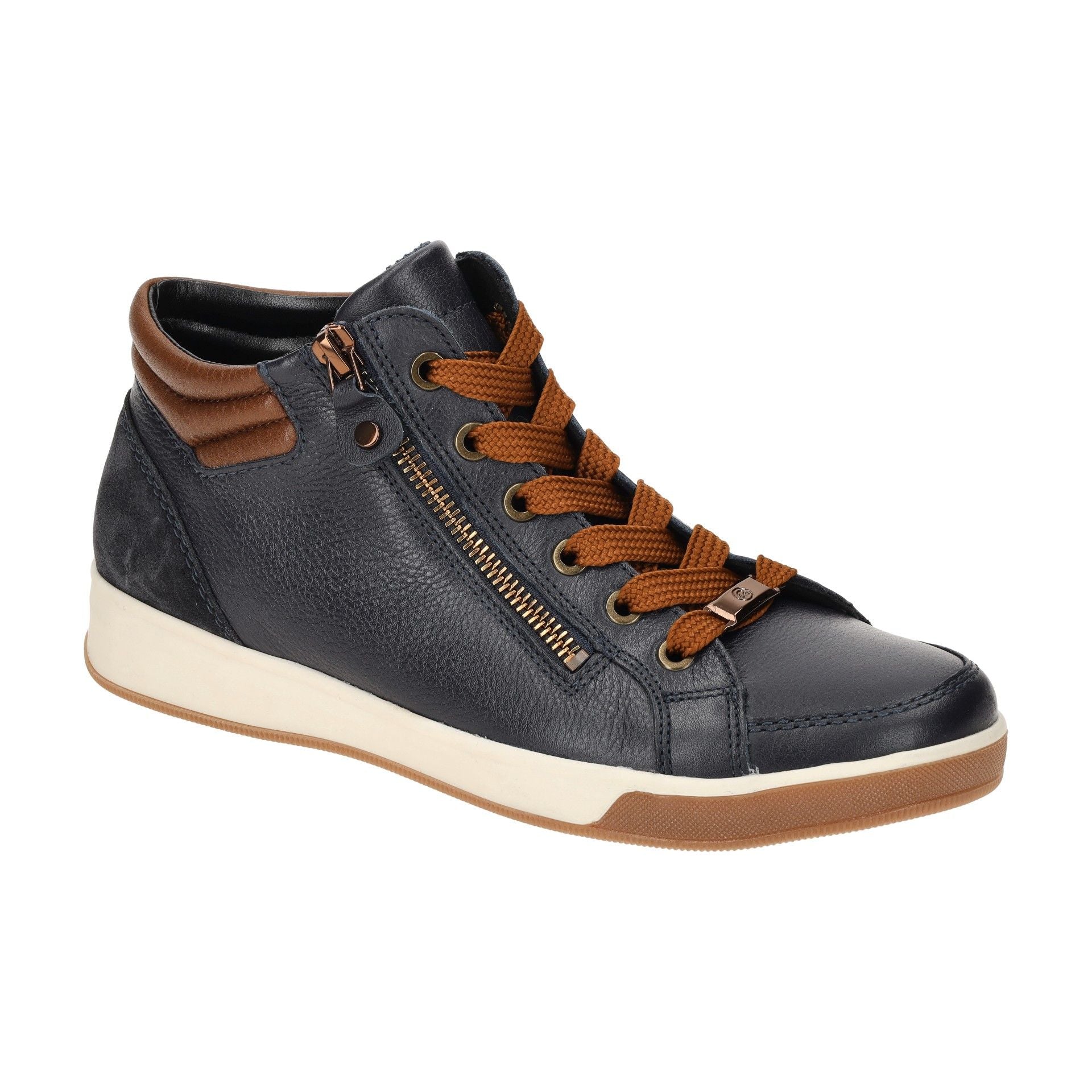 Ara Womens Trainer 12-24499 Blau/Marrone