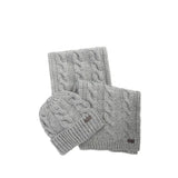 Barbour Mens Beanie/Scarf Jesmond Gift Set Mid Grey
