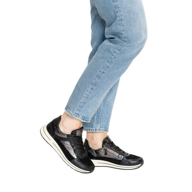 Ara Womens Trainer 12-24826 Schwarz/Steel