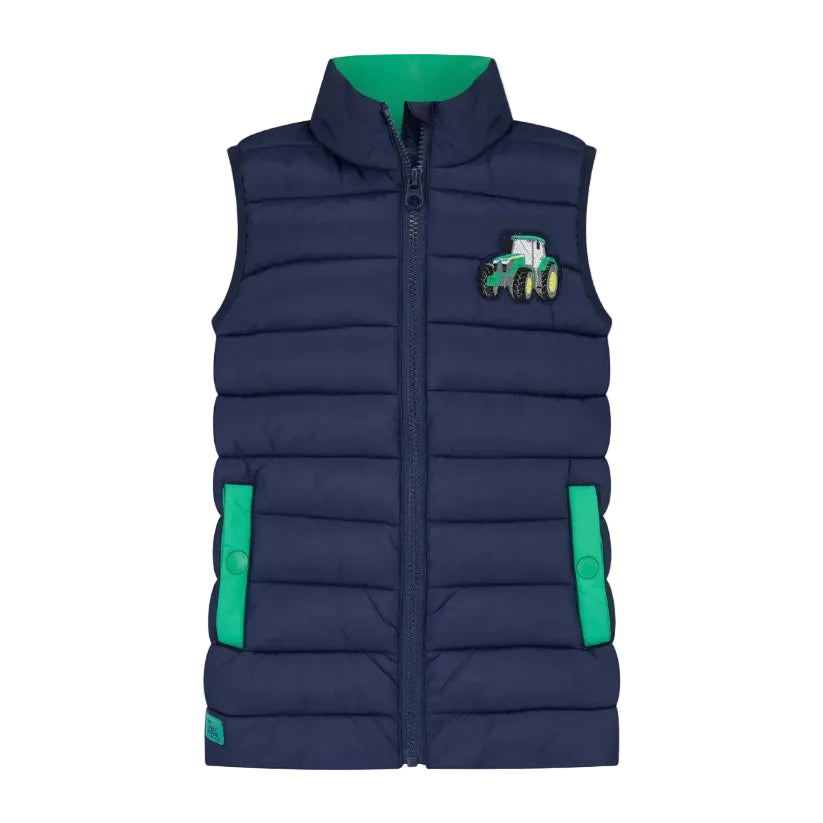 Lighthouse Boys Gilet Abel Green Tractor