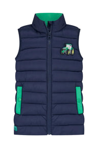 Lighthouse Boys Gilet Abel Green Tractor