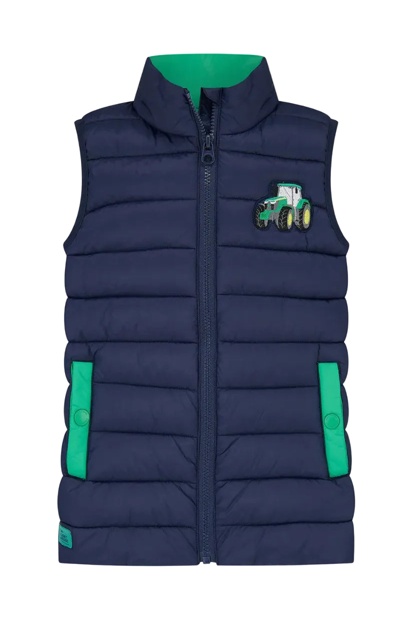 Lighthouse Boys Gilet Abel Green Tractor