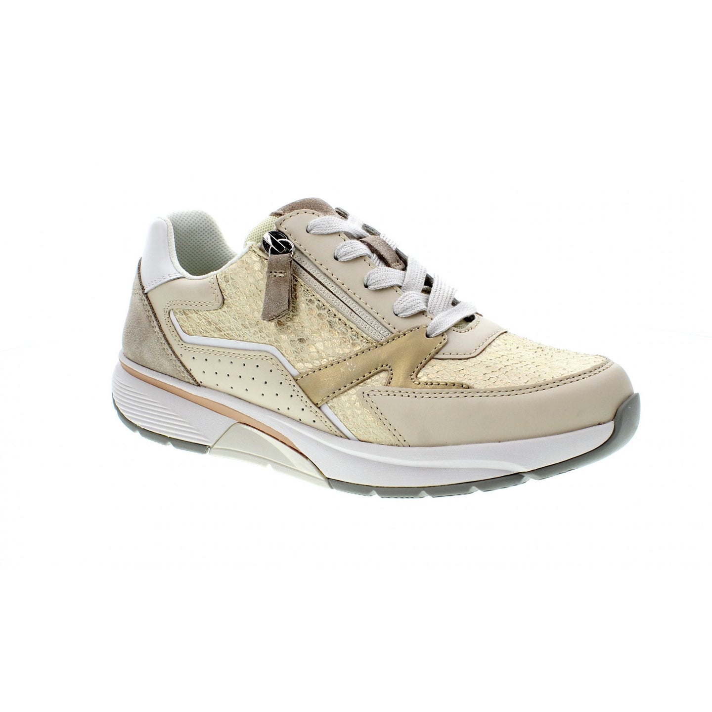 Gabor Womens Rolling Soft Trainer 86.878.35 Platino/Ivory/Weiss