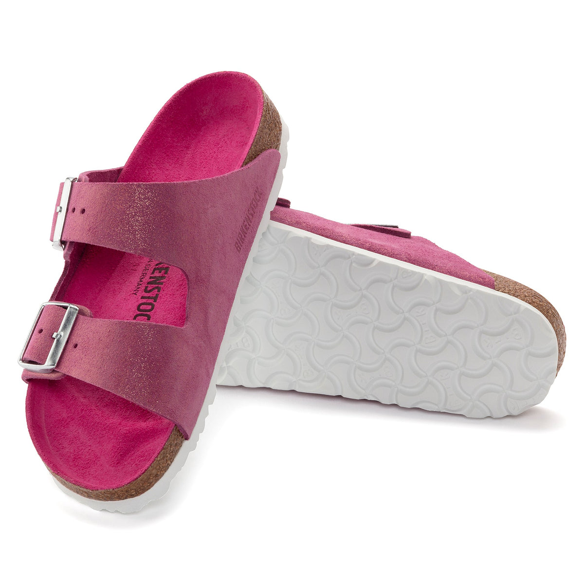 Birkenstock Womens Arizona Sandal Shimmering Fuchsia - Donaghys