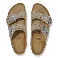 Birkenstock Womens Sandal Arizona Rivet Border Taupe