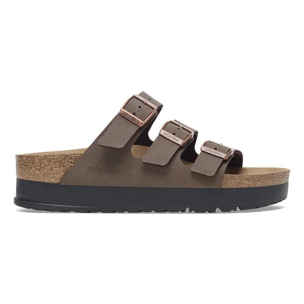Birkenstock Womens Sandal Florida III Pap Flex Platform Mocca
