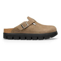 Birkenstock Womens Clog Boston Pap Chunky Gray Taupe