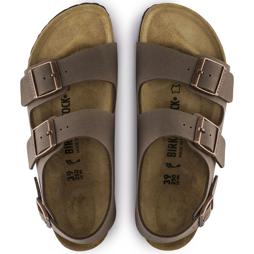 Birkenstock Milano men's mocca leather sandal