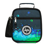 Hype 3D Droplets kids' black lunch box with bottle holder
